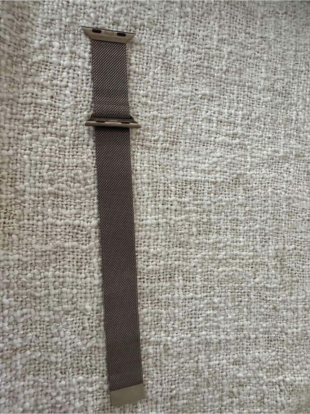 Apple Watch Mesh Loop Watch Band in gold. 42mm
